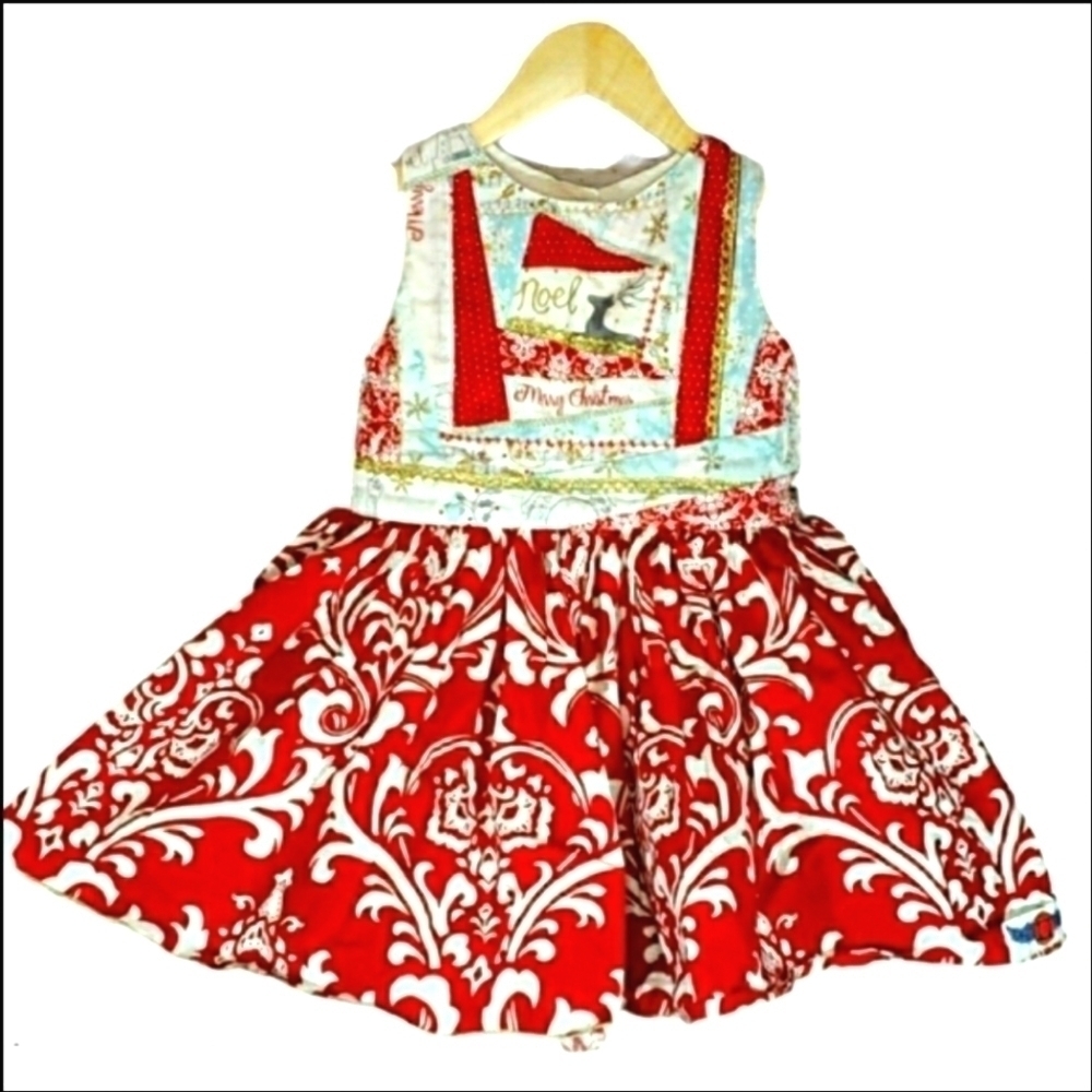 Handmade Holiday Christmas Dress for Toddlers